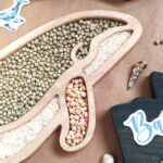 Plato sensorial de madera con forma de ballena