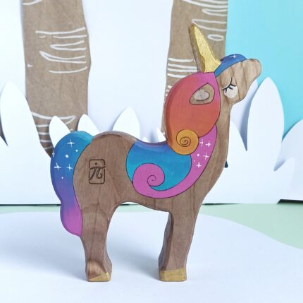 Unicornio de Madera: Hecho a Mano con Amor